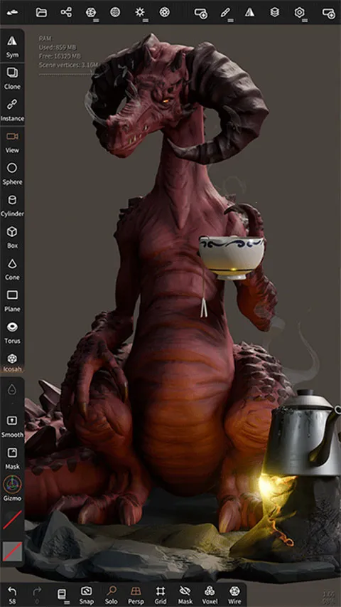 nomadsculpt3d��ģ(�ֻ�3D��ģ����)v2.2 ��Ѱ��ͼ